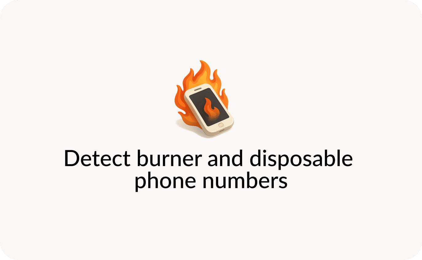 Detect Burner and Disposable Temporary Phone Numbers