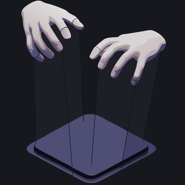 Dark patterns illustration