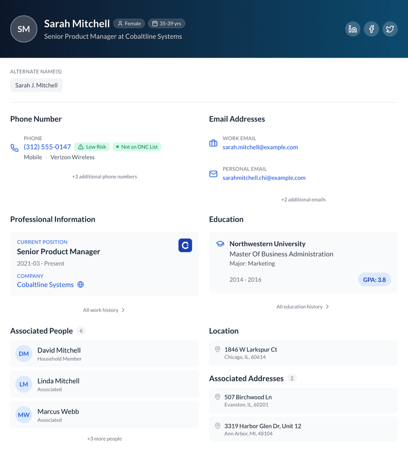 Profile Preview