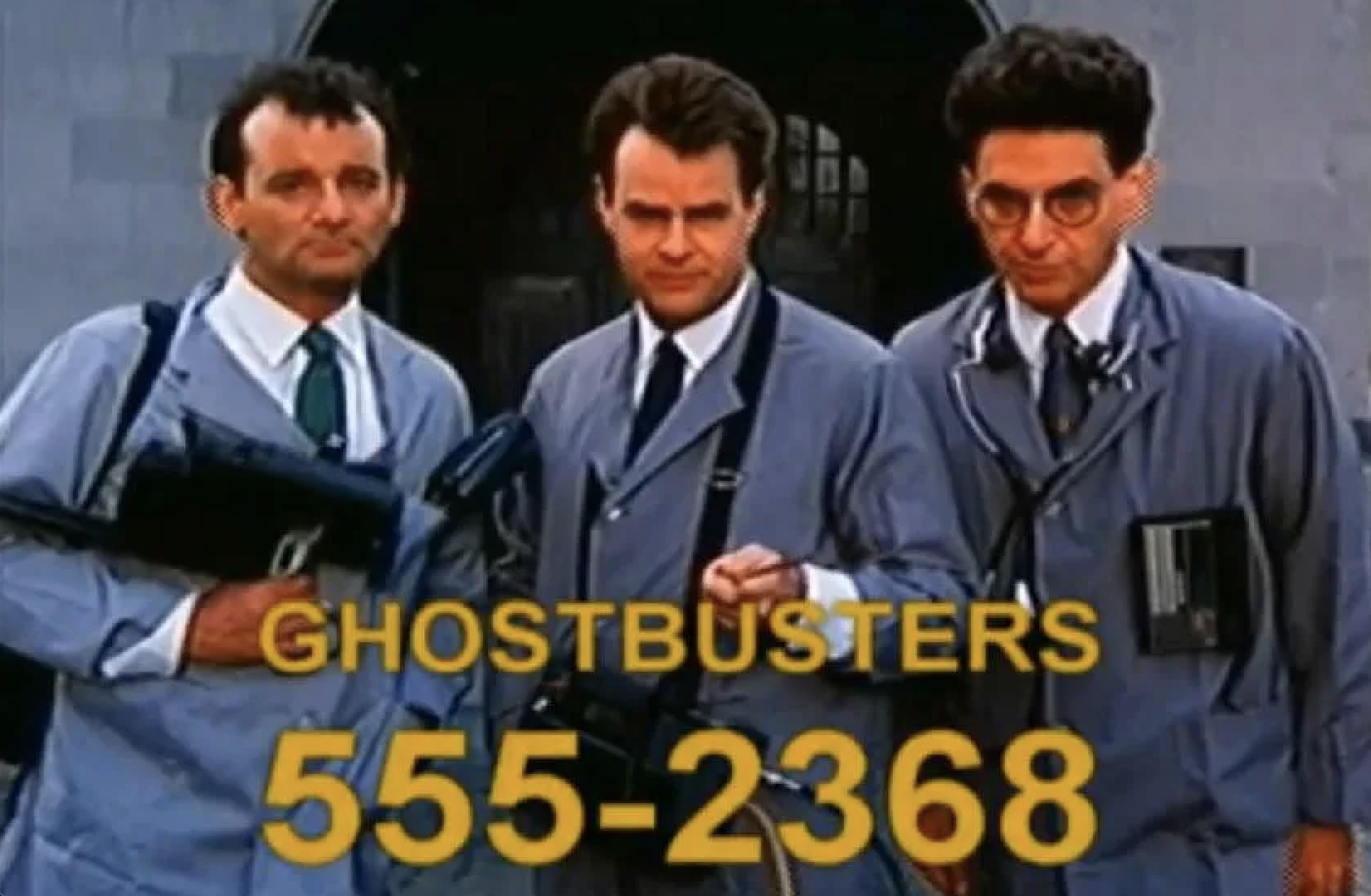 Example of a 555 phone number being used in the Ghostbusters Movie